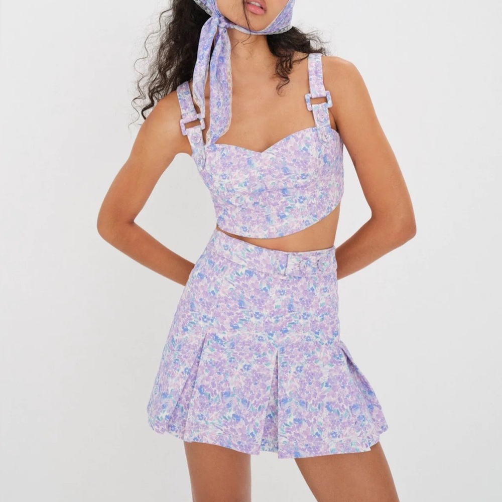 Marlo Mini Skirt and Lou Crop Top For Love and Lemons